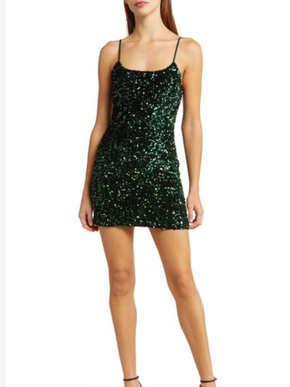 Nordstrom BP Night Out Sequin Camisole Dress XS